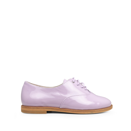Kids shoe online Beberlis lace-up shoes Elegant lilac derby shoe