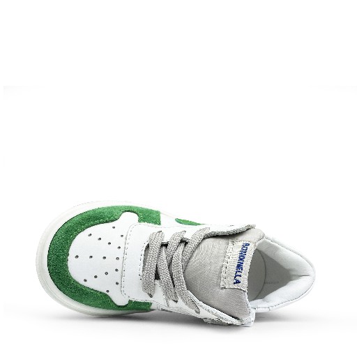 Rondinella trainer White sneaker with green