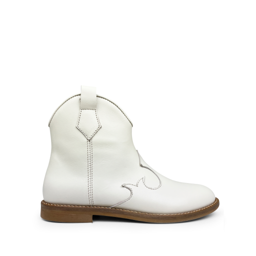 Kids shoe online Ocra short boots White westernboot