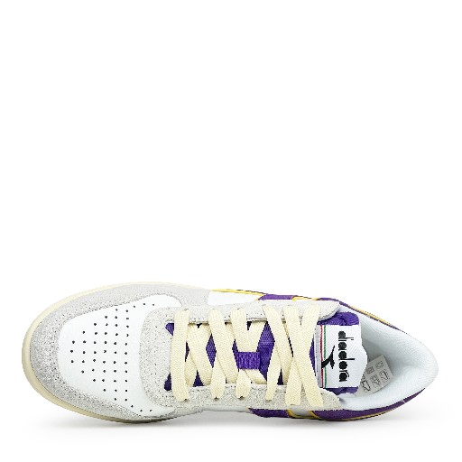 Diadora sneaker Witte sneaker met paars