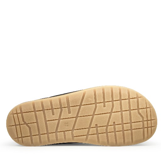 Ocra sandalen Zwarte sandaal met velcro
