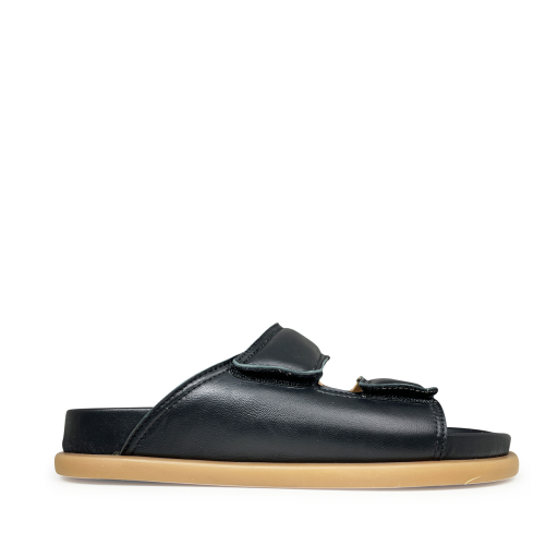Kinderschoen online Ocra sandalen Zwarte sandaal met velcro