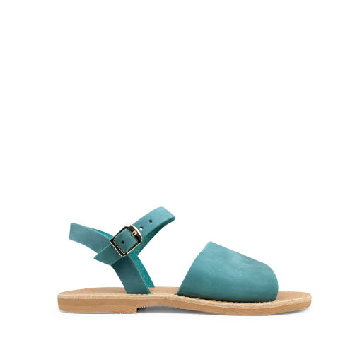 Kinderschoen online Théluto sandalen Appelblauw zeegroen sandaal
