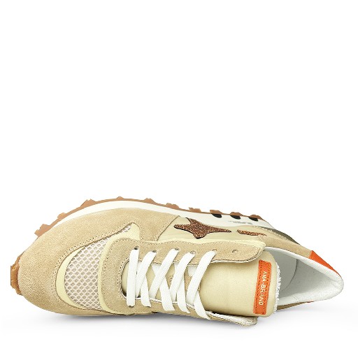 AMA BRAND trainer Sneaker in beige and gold