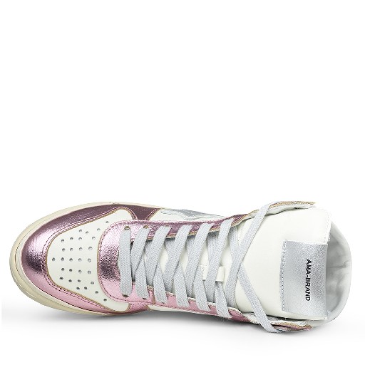 AMA BRAND trainer Sneaker in white, blue and lila