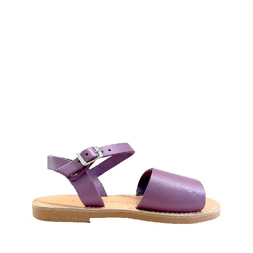 Kinderschoen online Théluto sandalen Paarse sandaal