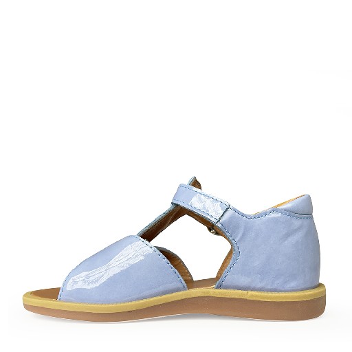 Pom d'api sandals Lavender blue sandal with closed heel