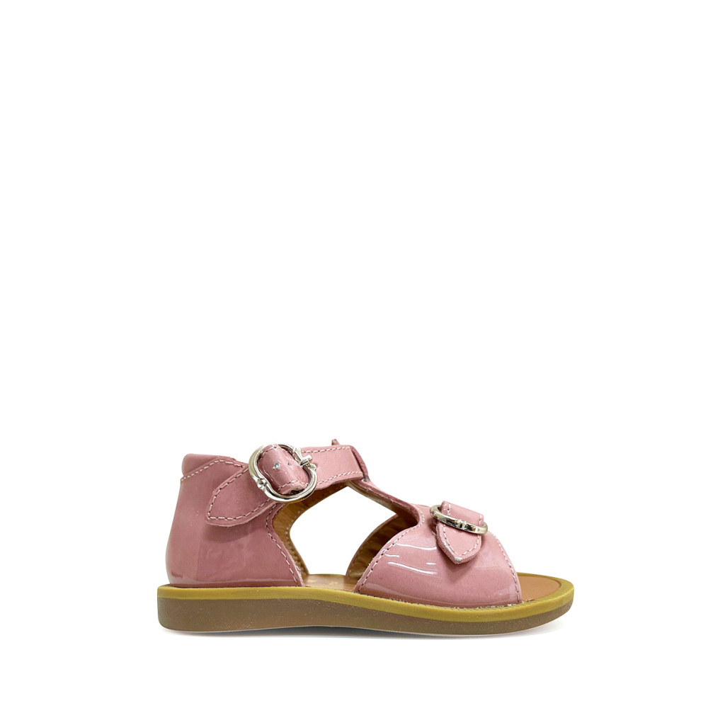 Pom d'api - Rooskleurige sandaal met gesloten hiel Pom d'Api