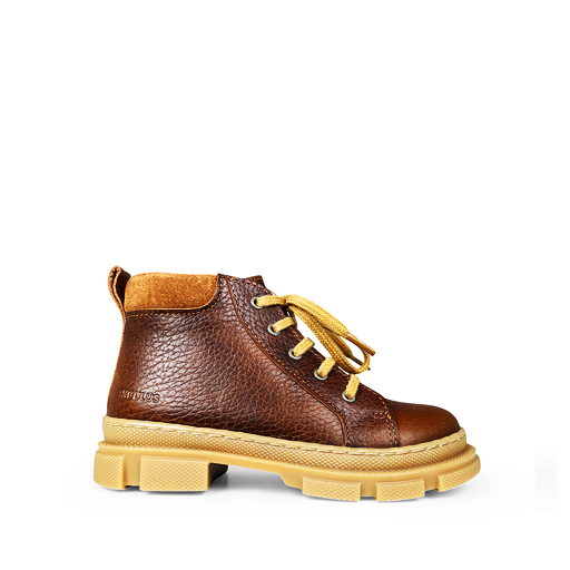 Kids shoe online Angulus Boots sporty boot in brown leather