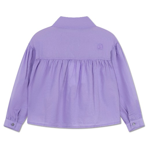 Repose AMS blouses Violet blouse with shirt collar