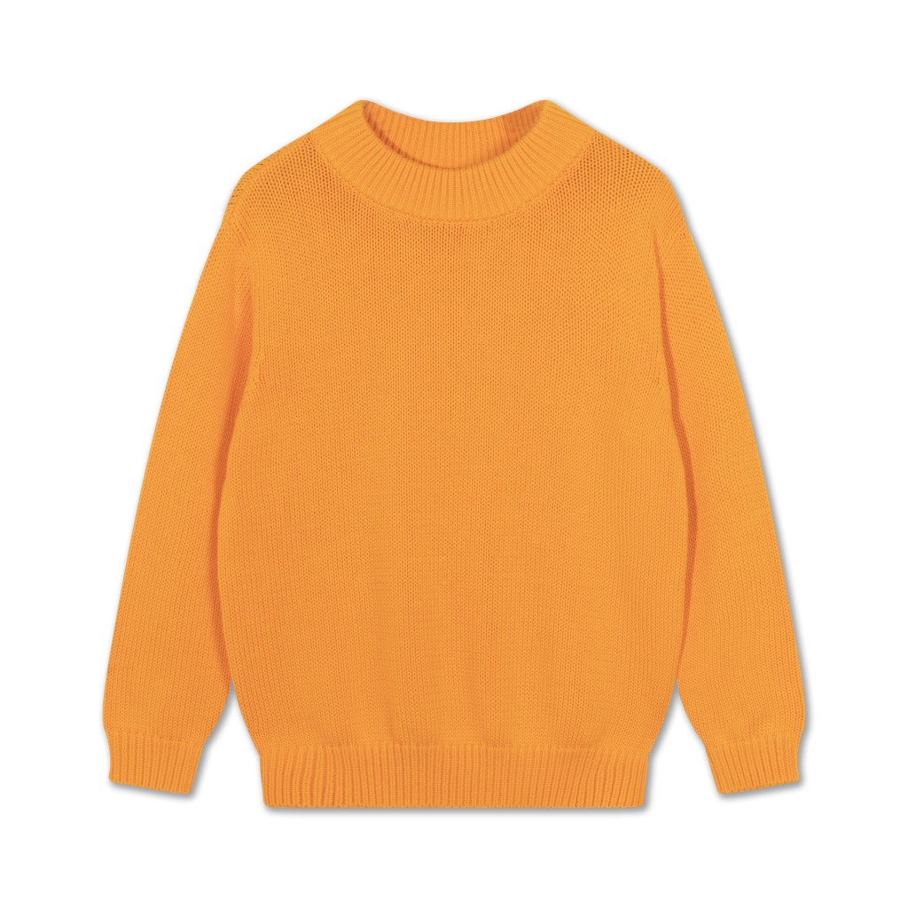 Repose AMS knitwear Oranje pull in fijne brei