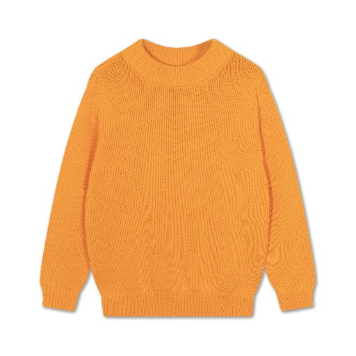 Kinderschoen online Repose AMS knitwear Oranje pull in fijne brei