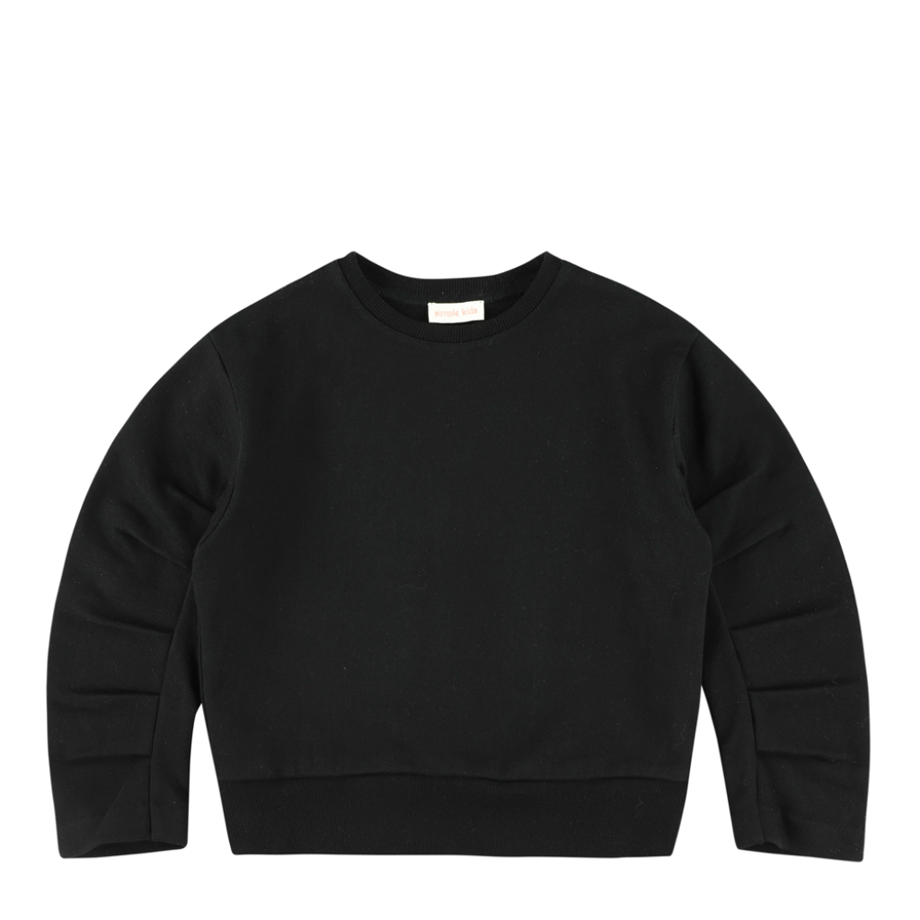 Simple Kids - Zwarte sweater met detail aan mouw