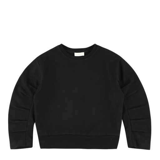 Kinderschoen online Simple Kids sweaters Zwarte sweater met detail aan mouw