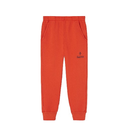 Kids shoe online The Animals Observatory trousers Red sweatpants with logo