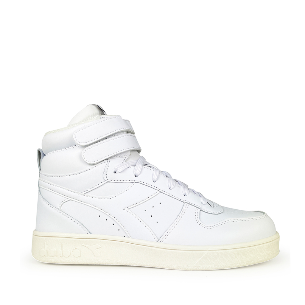 Diadora - Hoge witte sneaker met dubbele velcro