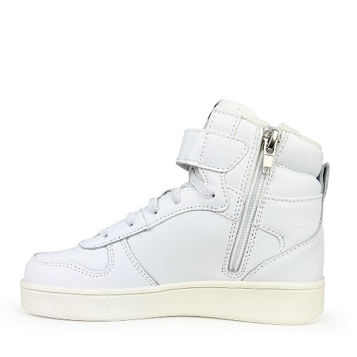 Diadora trainer High white sneaker with velcro