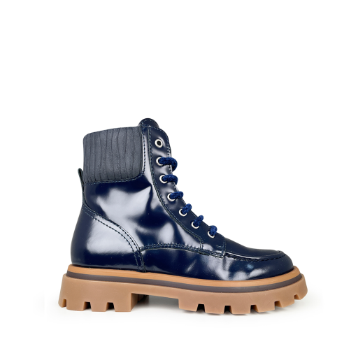 Kids shoe online Beberlis Boots Blue lace boot