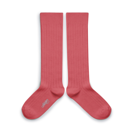 Kids shoe online Collegien knee socks Knee socks pink - Rose Litchi