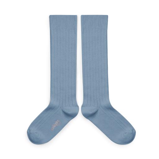 Kids shoe online Collegien knee socks Knee socks blue - Bleu Azur