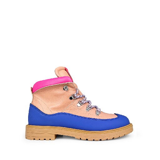 Kids shoe online Rondinella Boots Brown and blue bottin