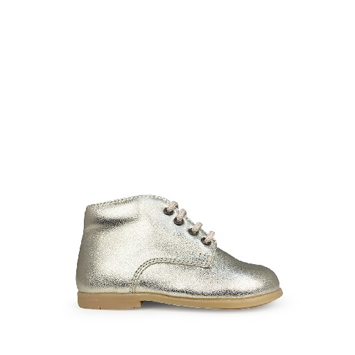 Kids shoe online Two Con Me by Pepe first walkers First stepper in champagne