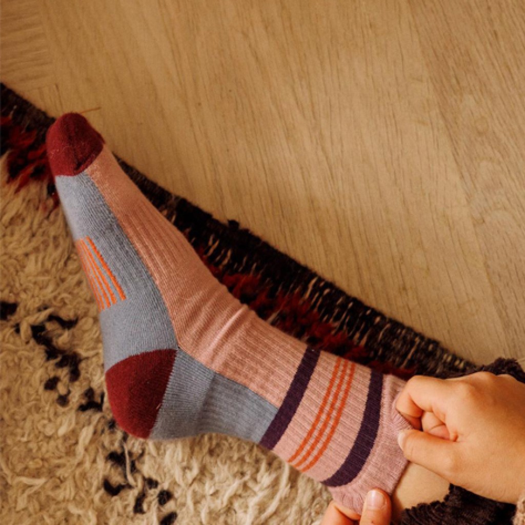 mp Denmark - Sokken met strepen en vlakken multi colour roze