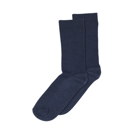 Kinderschoen online mp Denmark korte kousen Fijne wollen rib sokken blauw