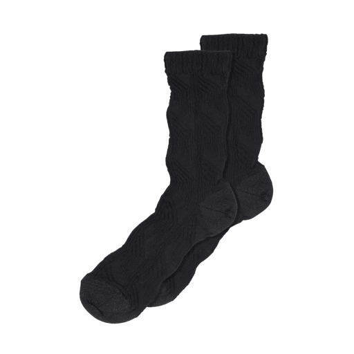 Kinderschoen online mp Denmark korte kousen Zwarte sokken met glitter en textuur