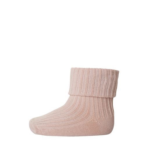 mp Denmark short socks Fine wool rib socks Ivy Rose Dust