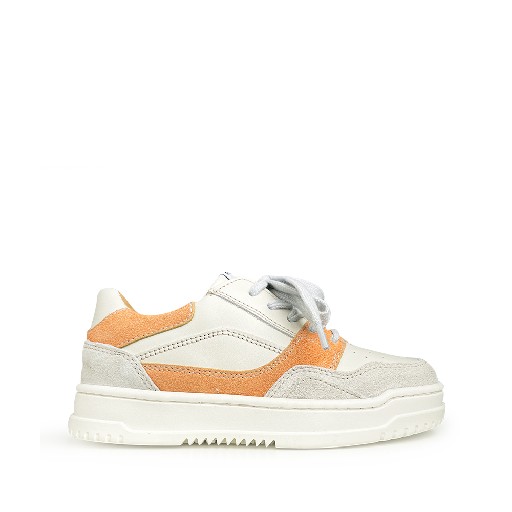 Kinderschoen online Romagnoli  sneaker Wit oranje sneaker