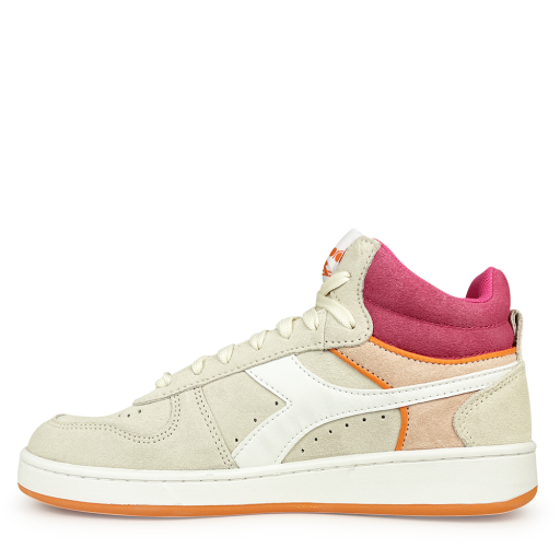 Diadora trainer Beige sneaker with pink accents