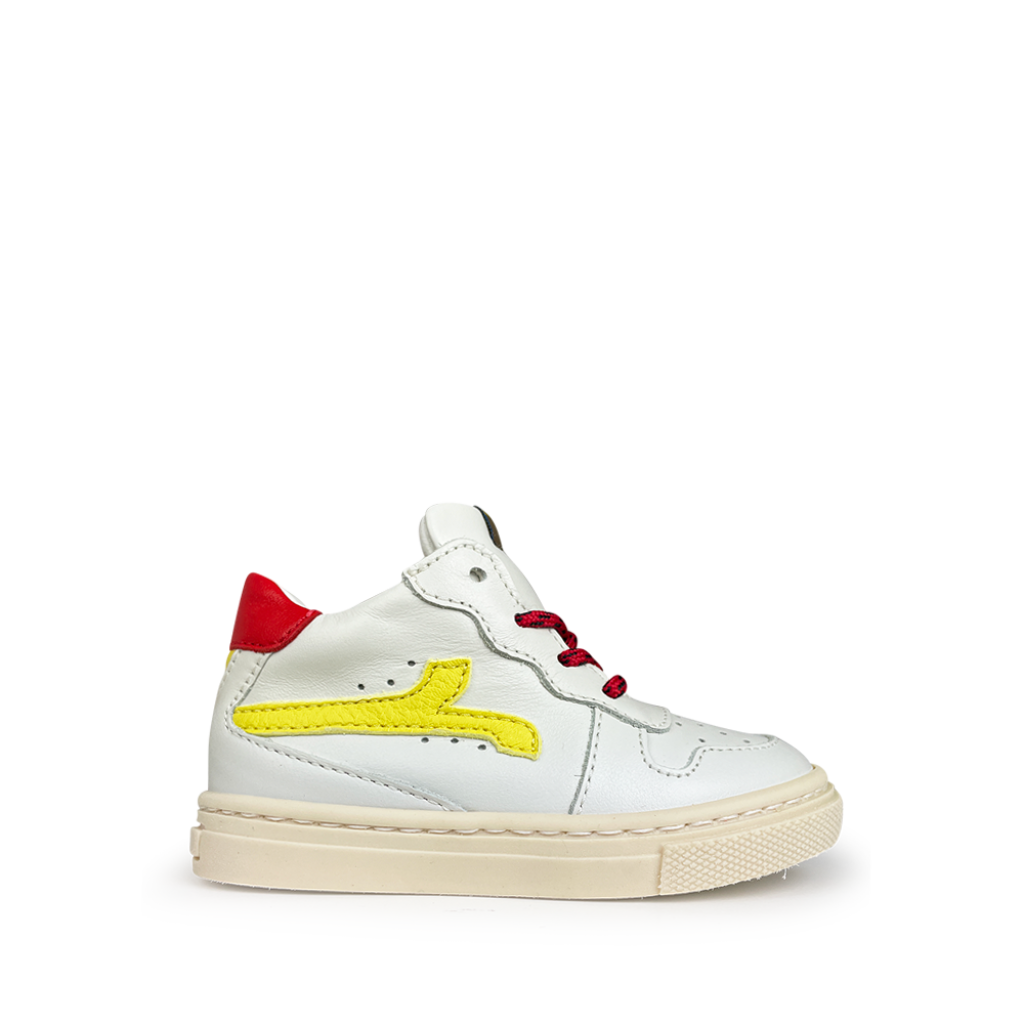 Rondinella - Sneaker wit en geel