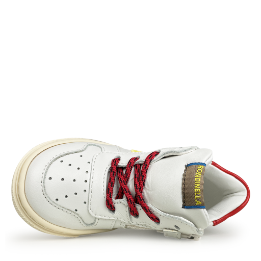 Rondinella first walkers Sneaker white and yellow