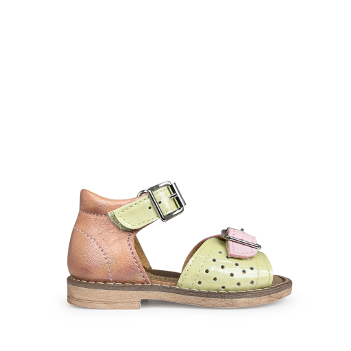 Kinderschoen online Rondinella eerste stappers Sandaal metallic en pastel