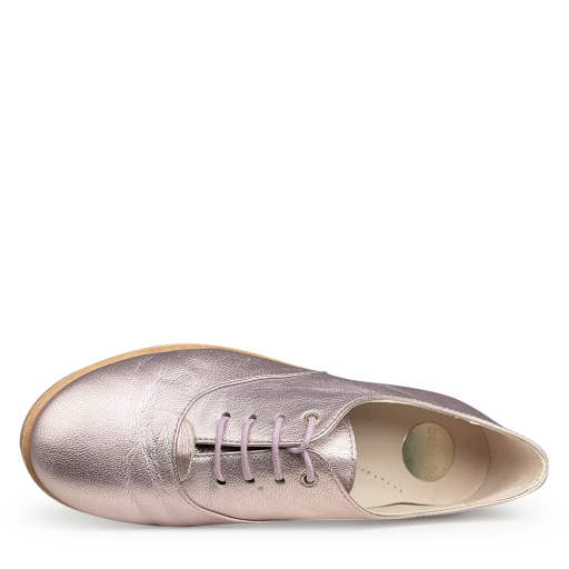 Beberlis Derby's Lace shoe soft pink