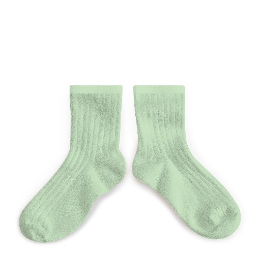 Kids shoe online Collegien short socks Short mint socks - verveine