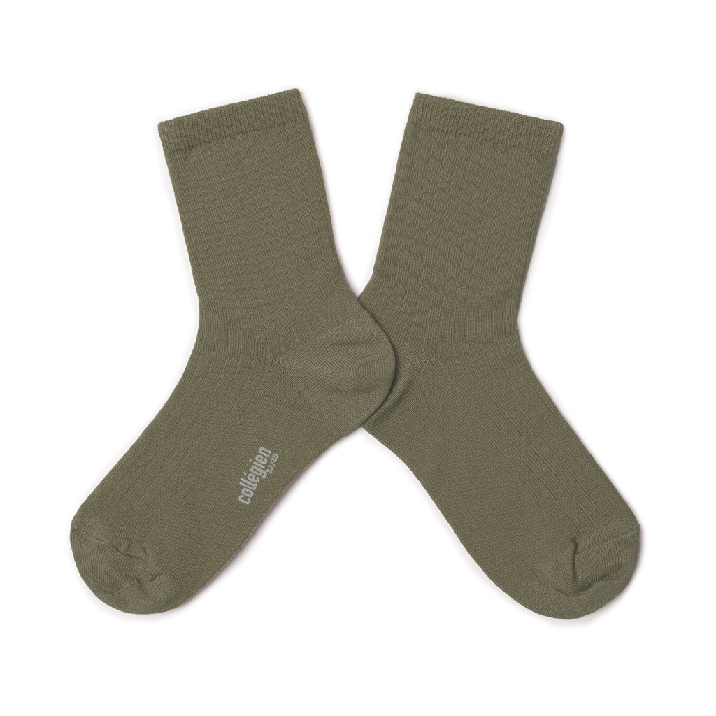 Collegien - Paul - Short ribbed socks in Scottish yarn sauge