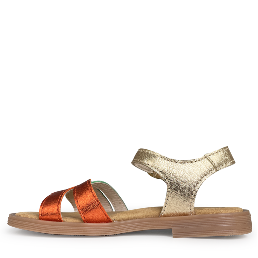 Beberlis sandals Sandal gold, orange and green
