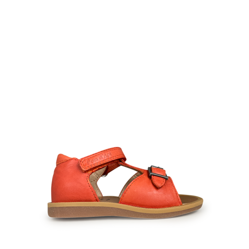 Kinderschoen online Pom d'api eerste stappers Rode sandaal