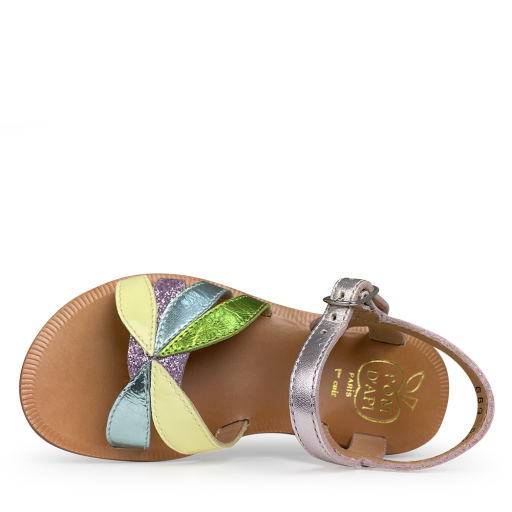 Pom d'api sandalen Multicolor sandaal met gekruiste bandjes