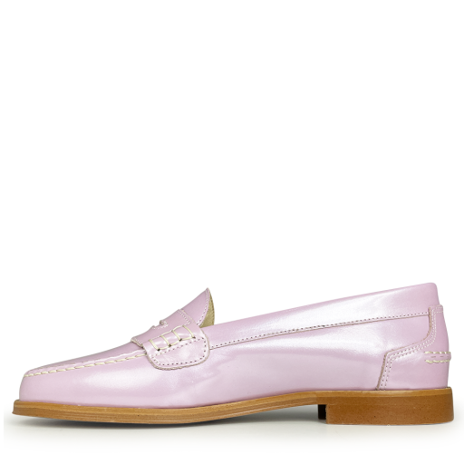 Confetti loafers Purple patent leather loafer