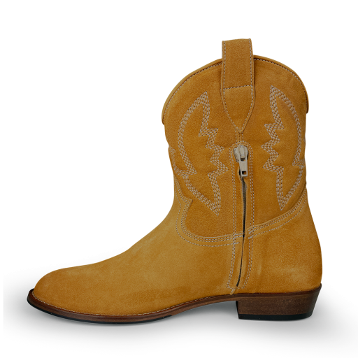 Ocra short boots Brown nubuck cowboy boot