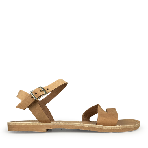 Kinderschoen online Théluto sandalen Bruin lederen sandaal
