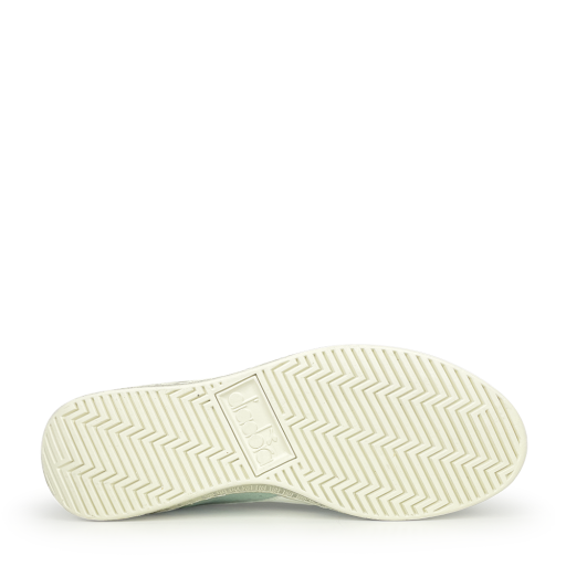 Diadora trainer Semi-high white sneaker with violet logo
