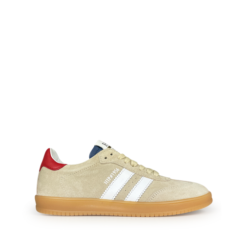 HIP trainer Sneaker beige and red