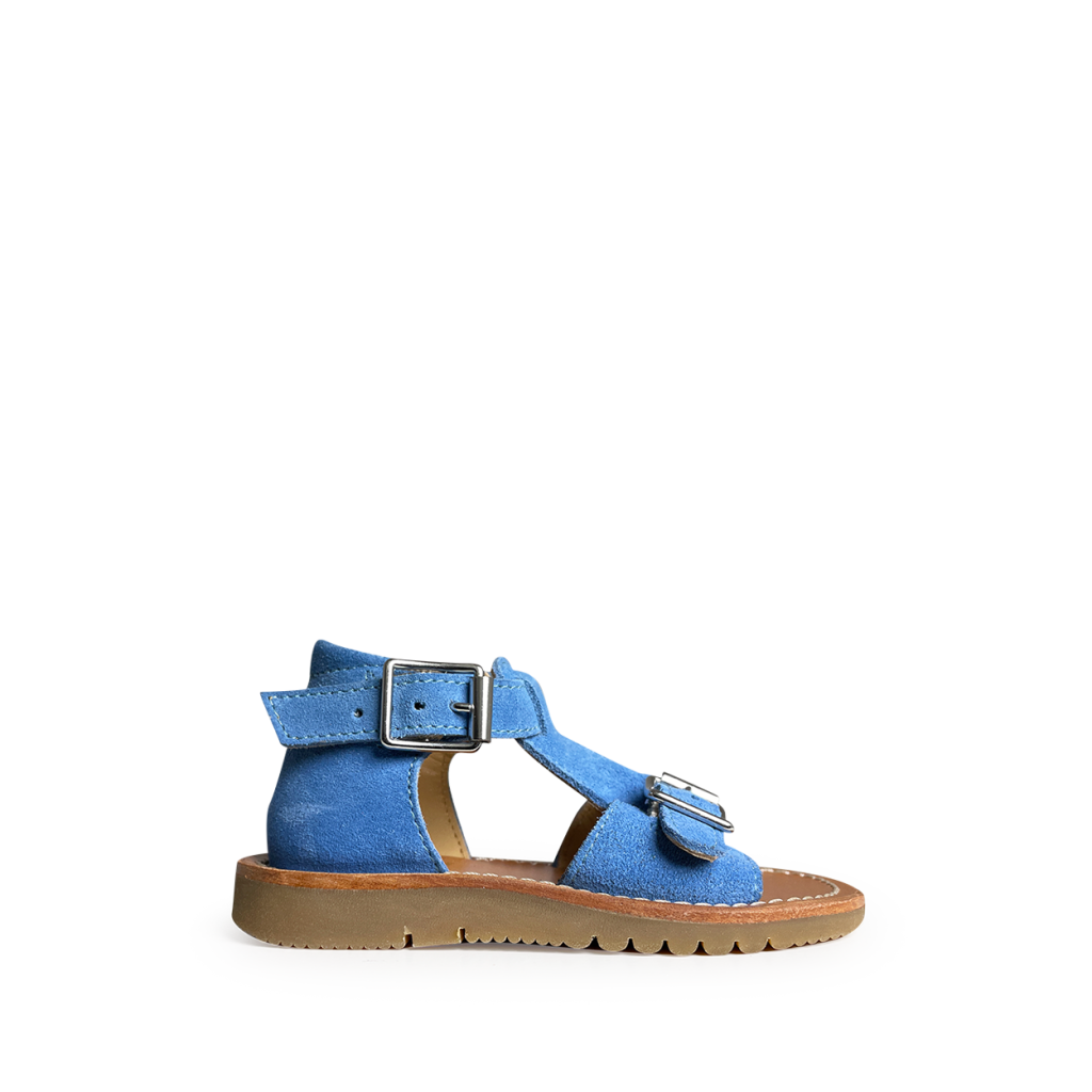 Gallucci - Blue sandal with buckles