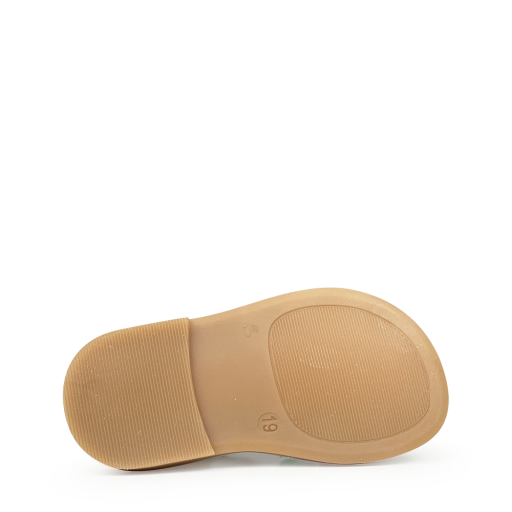 Beberlis sandals Gold sandal with metallic accents