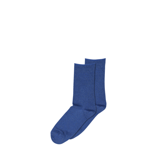 Kinderschoen online mp Denmark korte kousen Sokken met glitter in blauw
