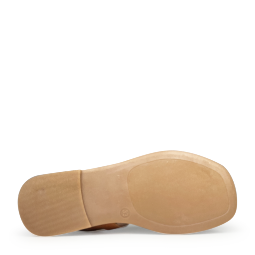 Romagnoli  sandalen Bruine sandaal met rosgoud